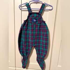 VintageOshKosh B'gosh Plaid Overalls